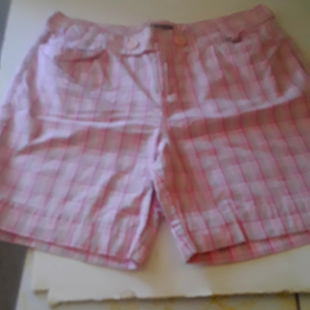 Women's Vintage Route 66 Pink Plaid Shirts Size 5/6